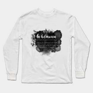 Bohemian on watercolor Long Sleeve T-Shirt